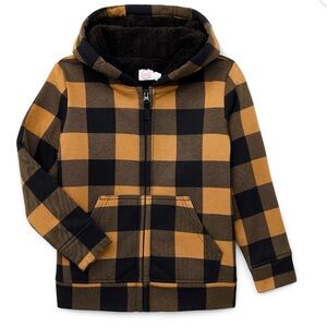 Wonder Nation boys tough lined zip up hoodie; size: XL(14-16)